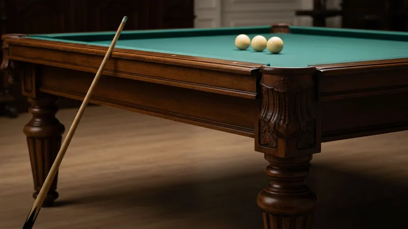 Salle de jeu aménagée avec billard 8 pieds et dégagements optimisés